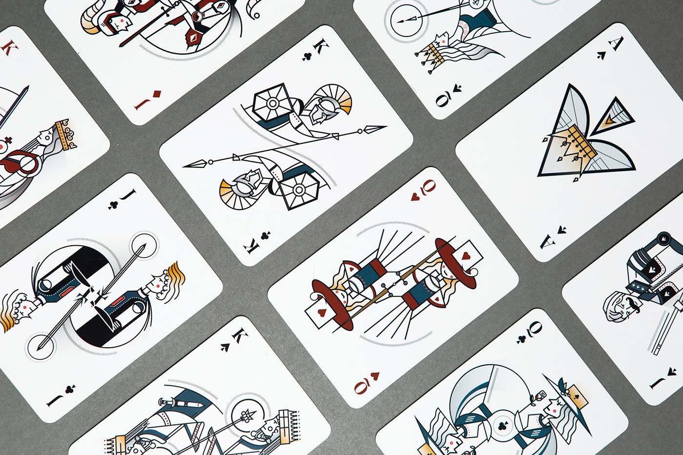 cards design game history ILLUSTRATION  Playingcards royal War