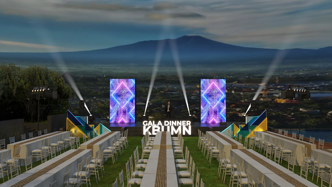 Event Design Outdoor Stage bumn indonesia event ballroom event kementrian event3d