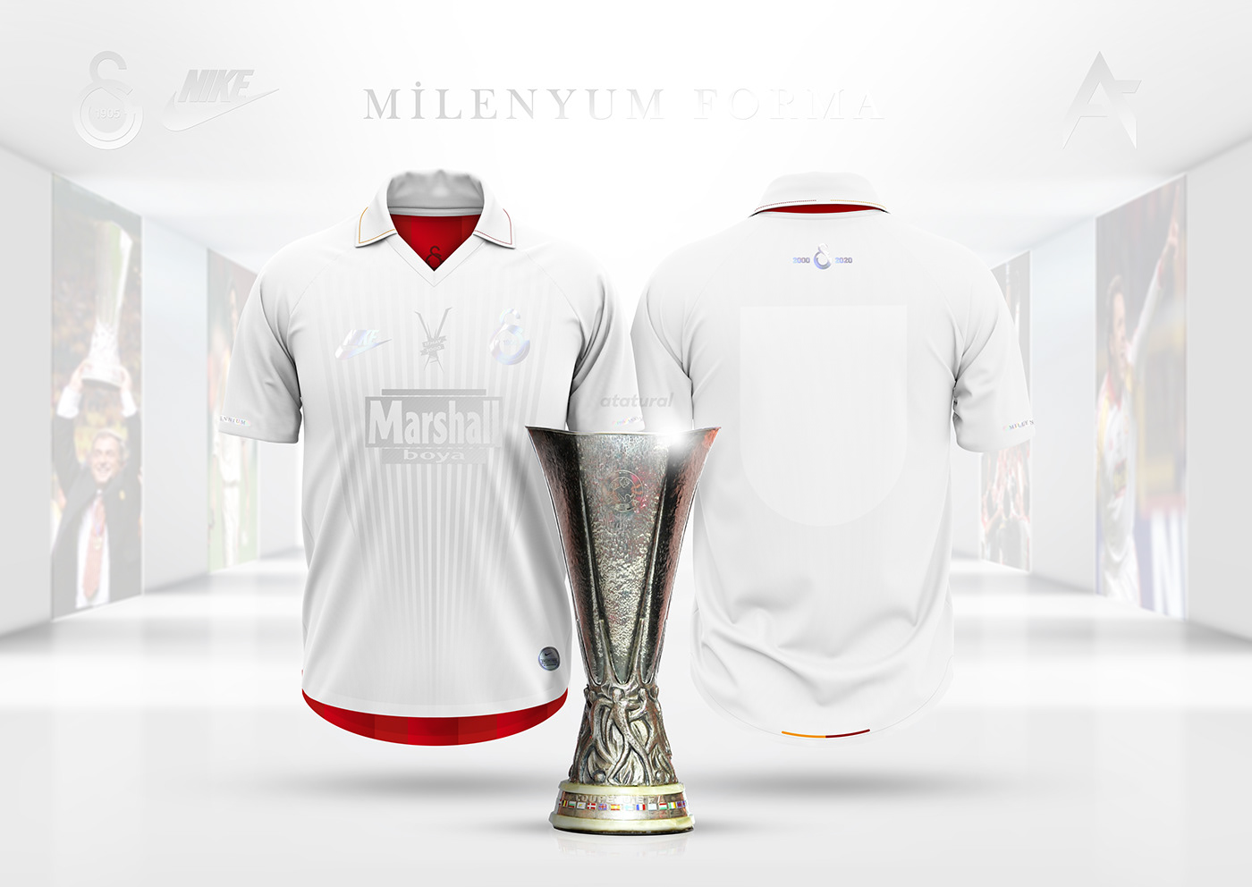 anniversary FORMA TASARIM galatasaray Jersey Design Millennium Nike uefa cup