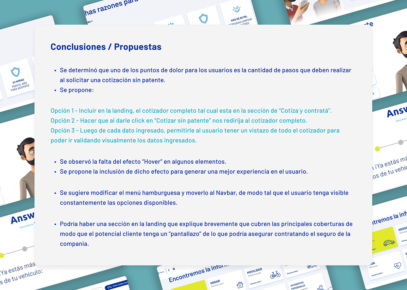 report ux Heuristic Evaluation AB Testing BENCHMARK proyecto diseño