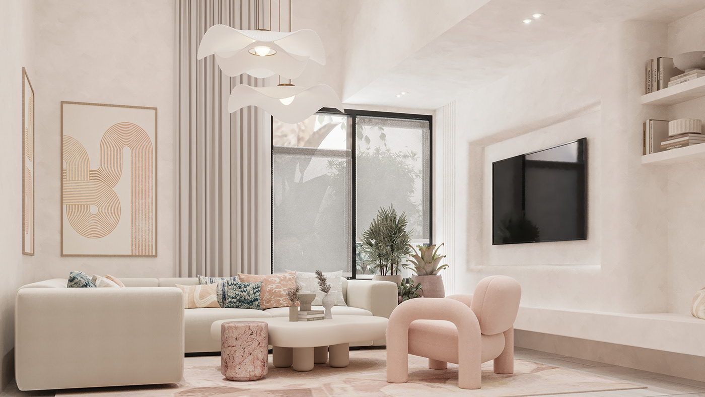 design interior design  modern Render architecture cozy Interior 3ds max corona home decor
