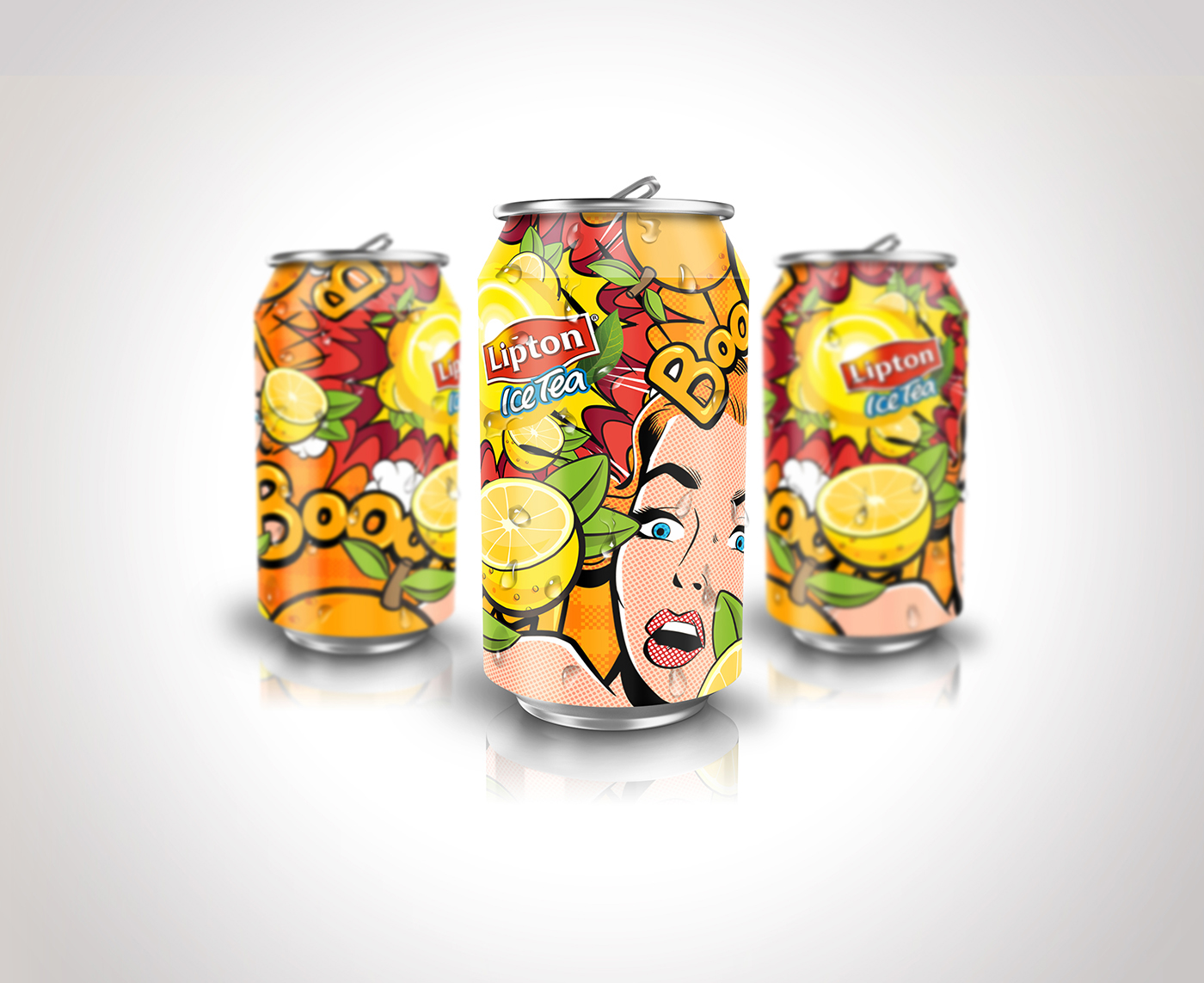 Lipton ice tea can awesome Beautiful nice Very artwork vector composition