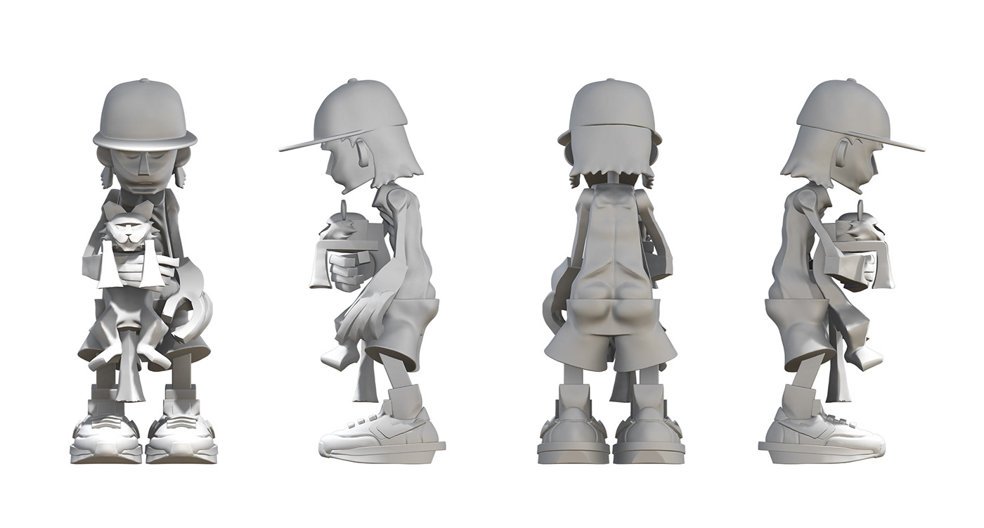 arttoy artwork Character design  designertoy Digital Art  figure handmade Procreate toy vinyltoy