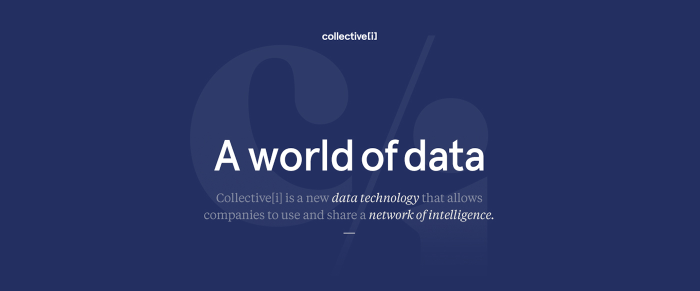 Collective  Data webgl Website polygon Experience collective[i] Werkstatt Technology