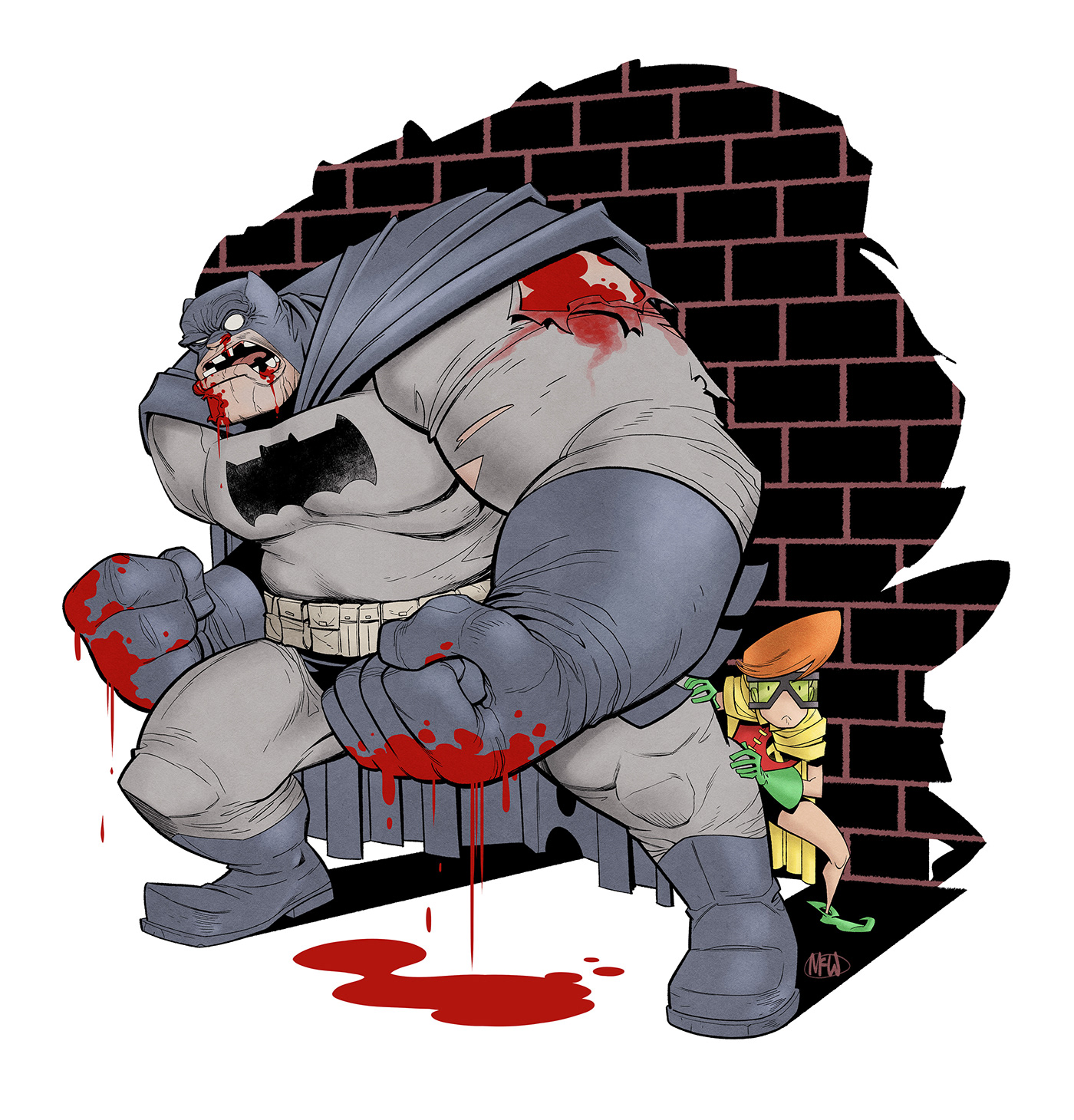 batman comics comic SuperHero cartoon digital illustration Character design 