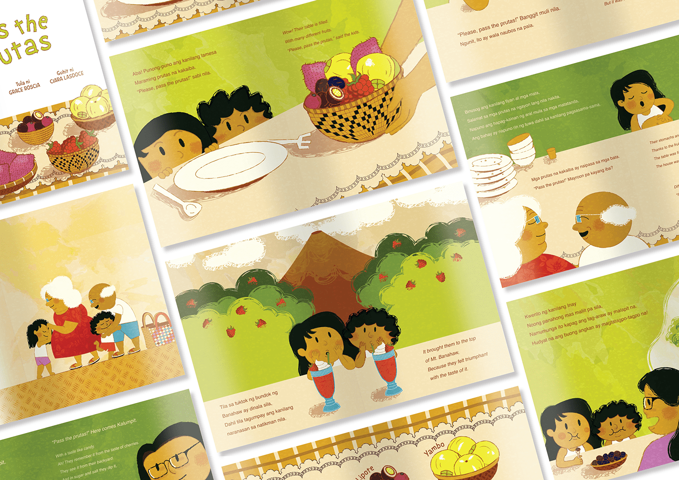 philippines fruits children's book children illustrations Filipino Food Advertising Campaign filipino fruits filipino native fruits native fruits