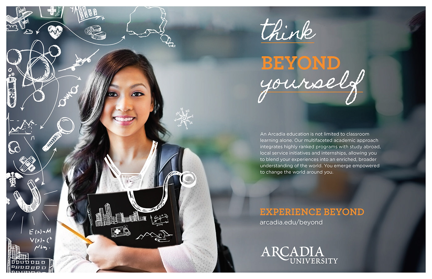 Arcadia university branding 