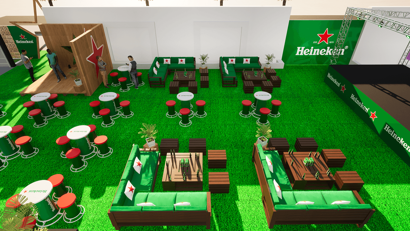 heineken beer Bar Setup Heineken Event
