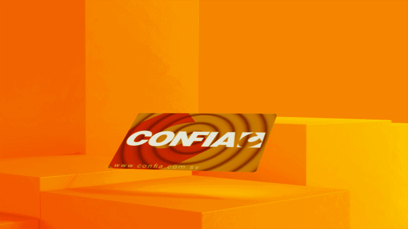 3D abstract art direction  business card color design identity