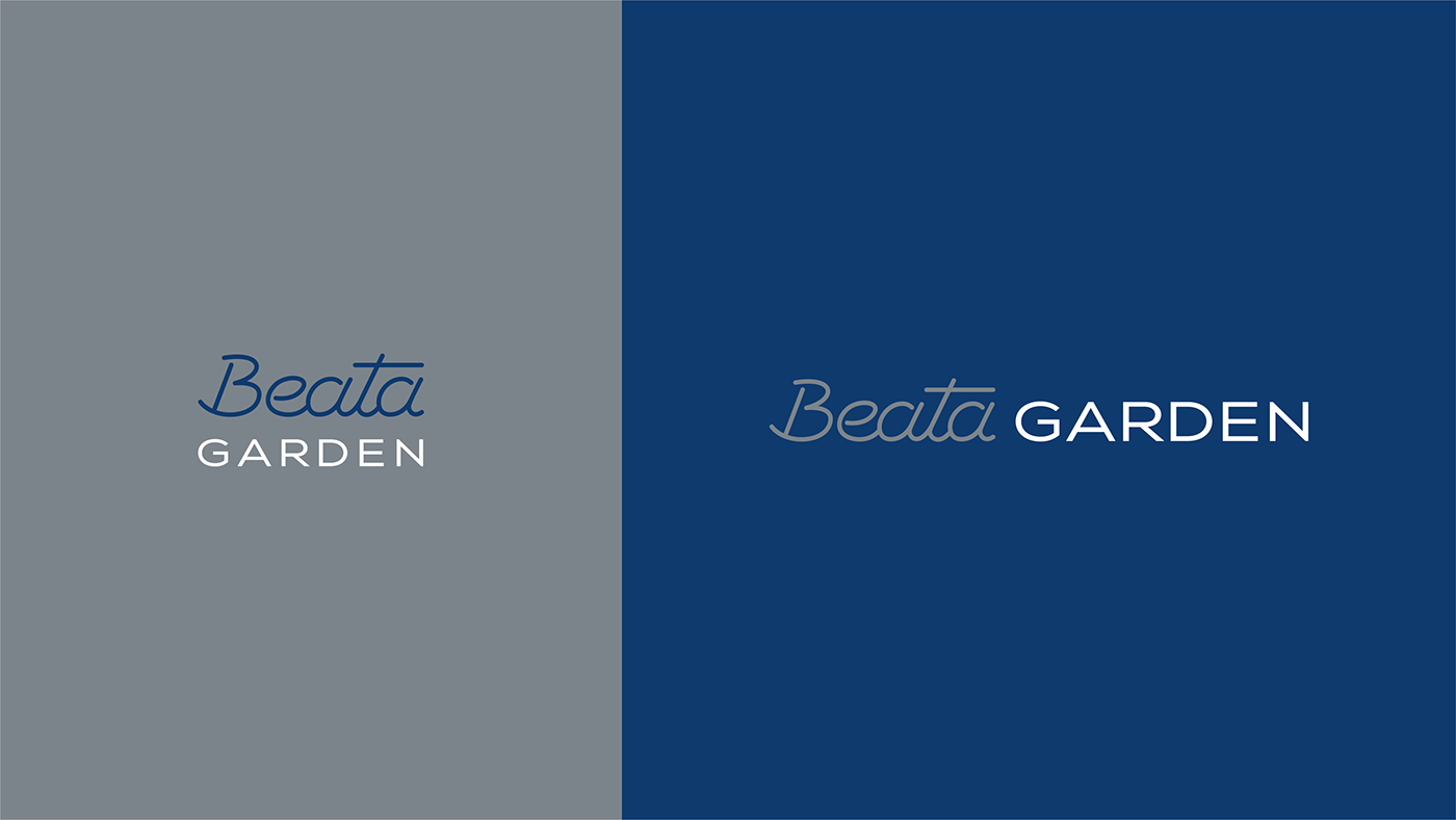 beata brand branjding business garden hotel identity logo signature Typeface