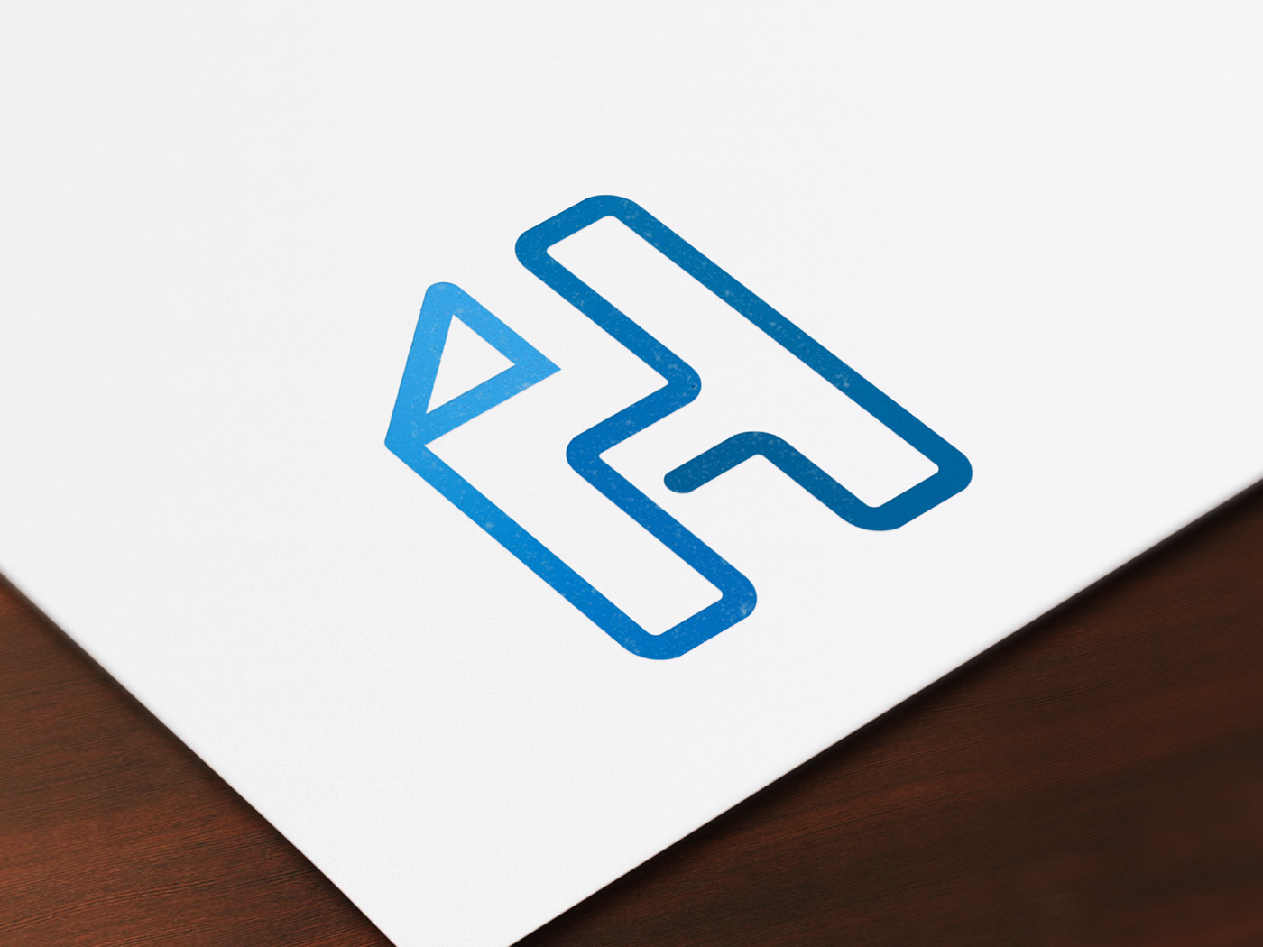 Modern H Letter Drive Logo Mark
​​​