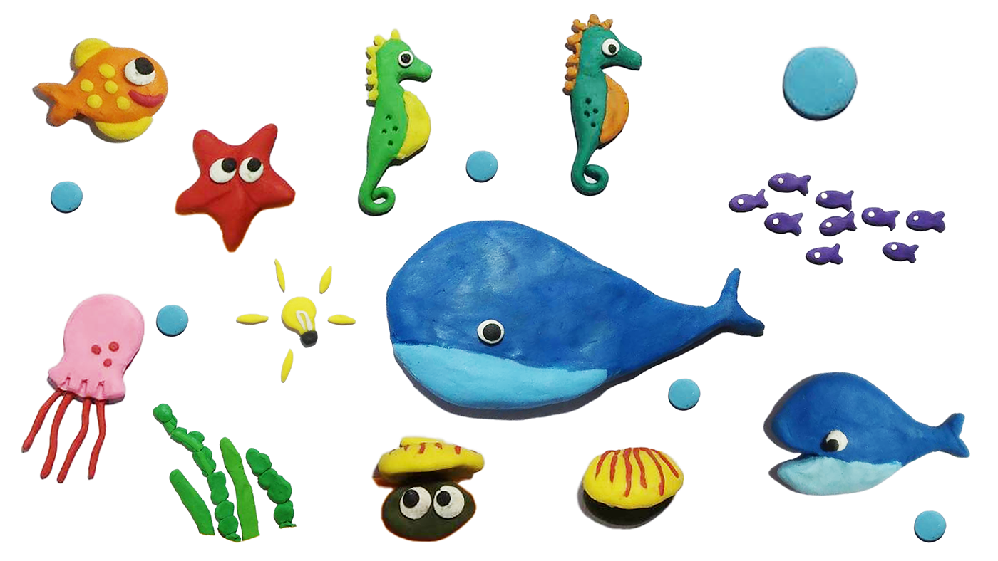 stop motion animation  short film clay motion fish motion motion graphics  story cartoon under the sea fish animation