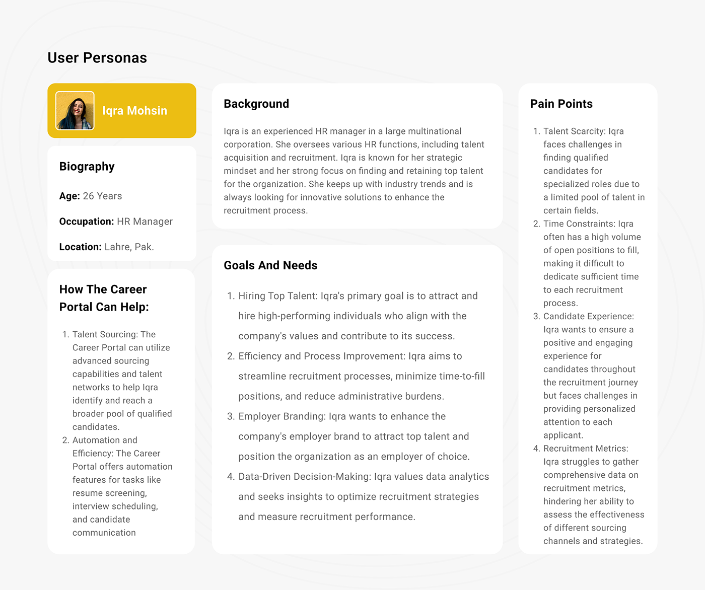 CareerFoundry Portal Design job CV portfolio resume design CV template Curriculum Vitae designer brand identity