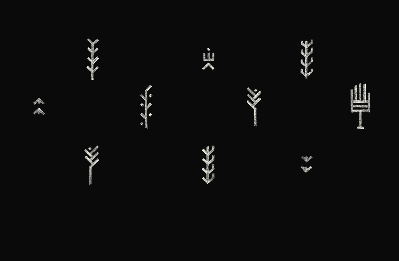ramuri Piko Fashion  minimalist dark forest lettering Calligraphy   branding  black