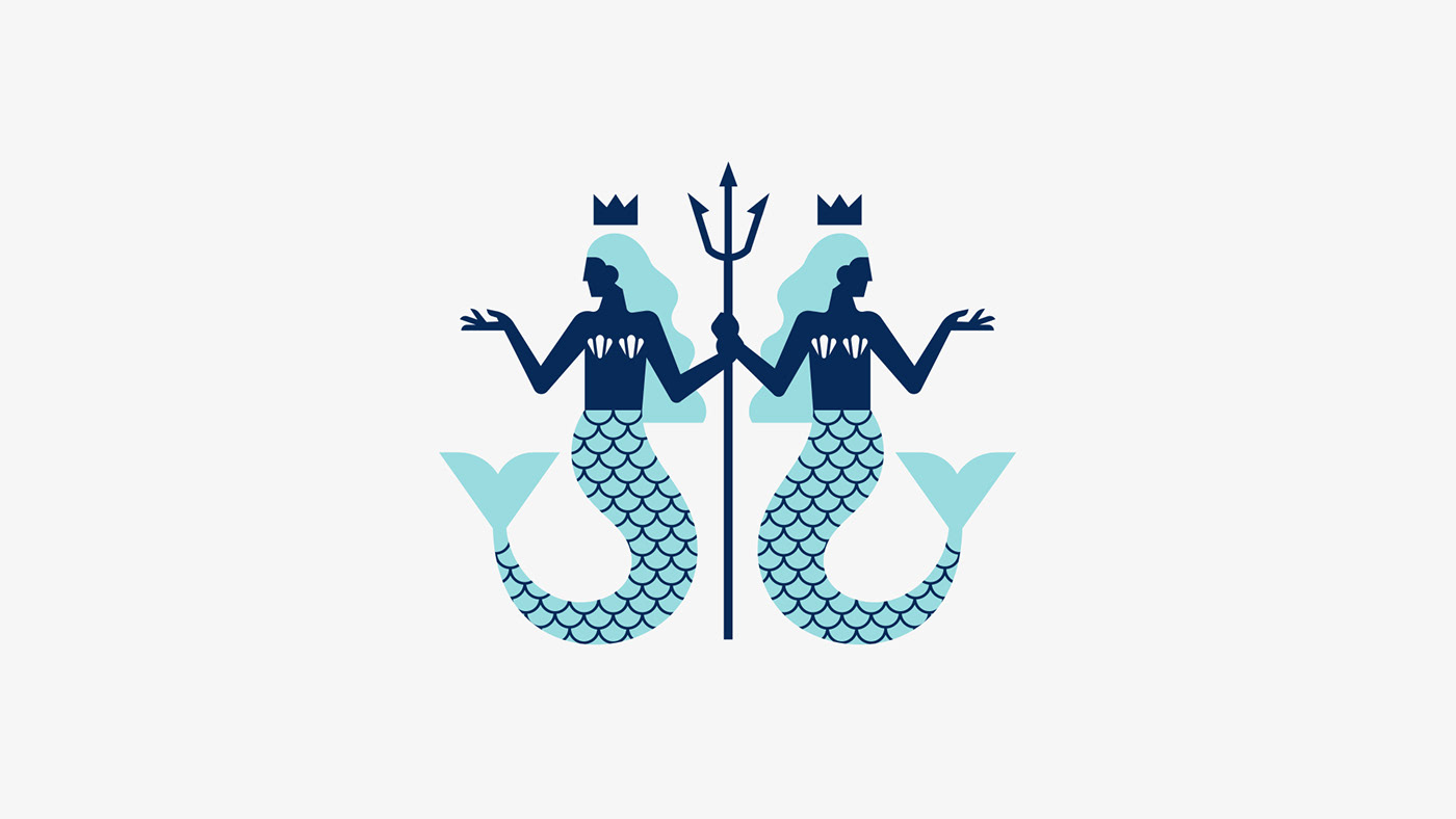 alchohol beverage bon & viv mermaids nautical Packaging Seltzer spiked seltzer underwater branding 