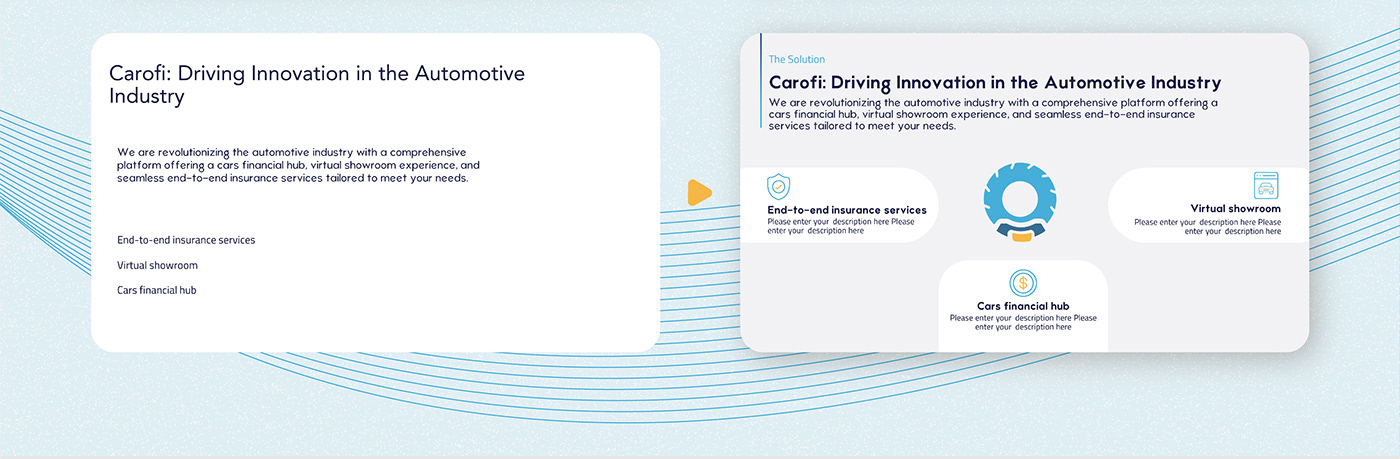 automotive   car presentation Powerpoint pitch deck slides presentation design business Technology PPT
