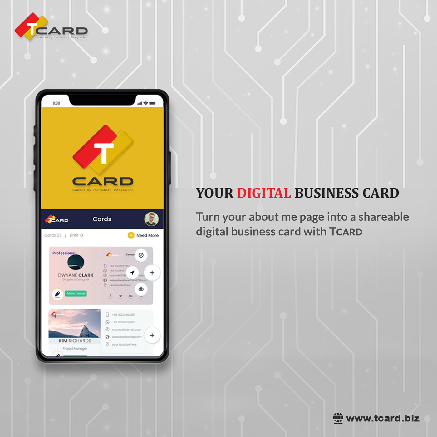 business business card card digital Digital Card Smart
