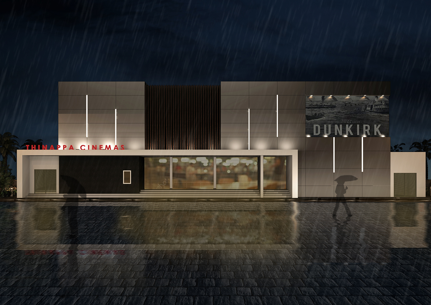 architecture Entertainment revit Render Cinema Theatre design visualisation