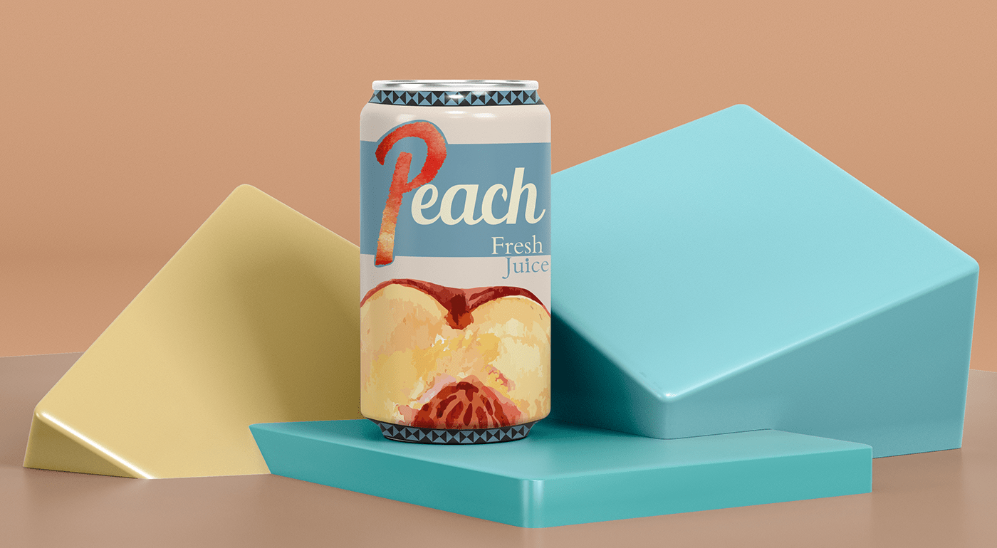 Advertising  campaign drink Food  Fruit Packaging peach