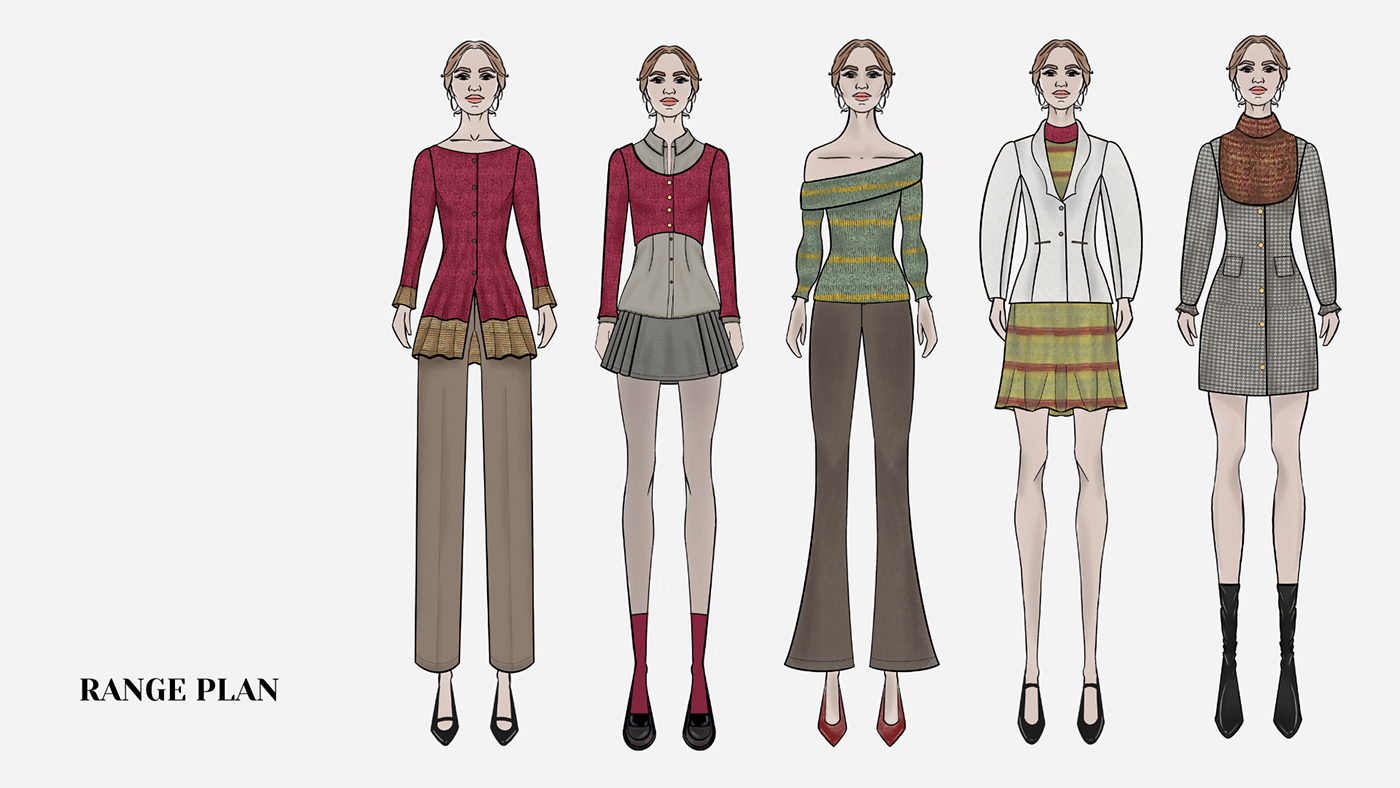 fashion design knitwear Tie Dye print design  range development womenswear Fashion  Clothing