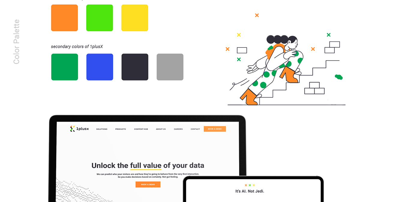 branding  colorful Data ILLUSTRATION  rebranding Responsive Web