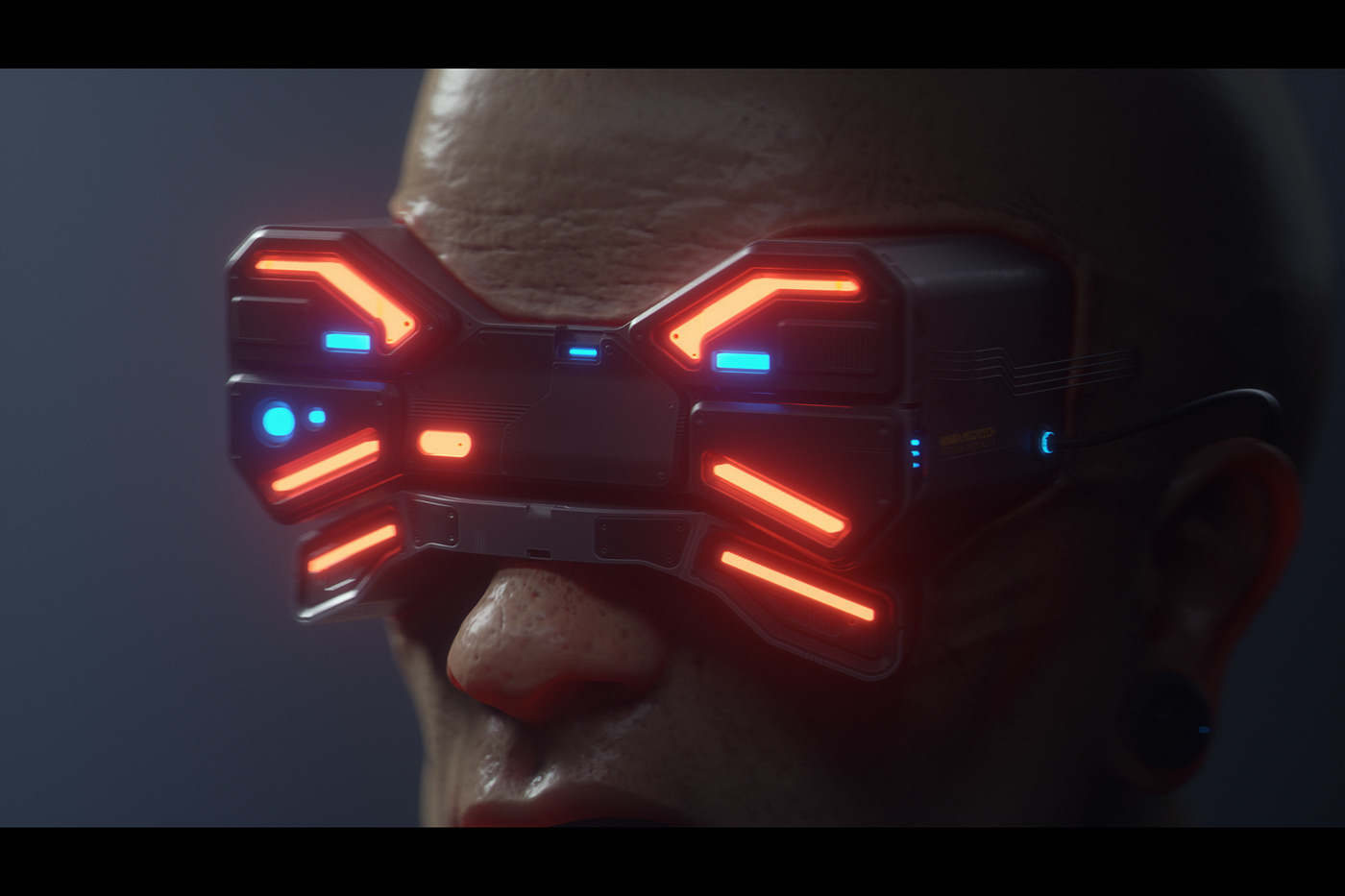 3D cinematic Cyberpunk hard surface Scifi