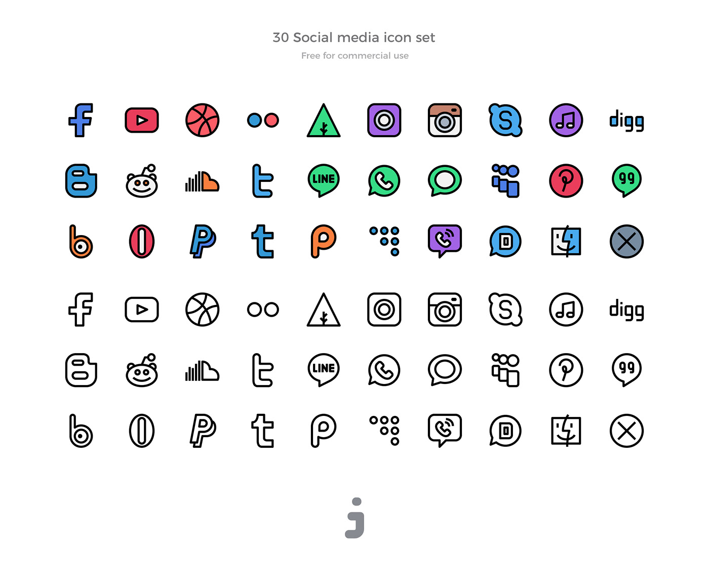social media Icon sign symbol UI ux Website logo freebie free