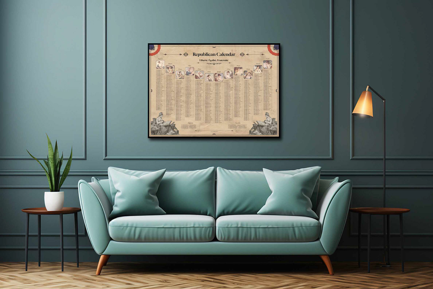 calendar historical napoleon history infographic editorial print Layout book French