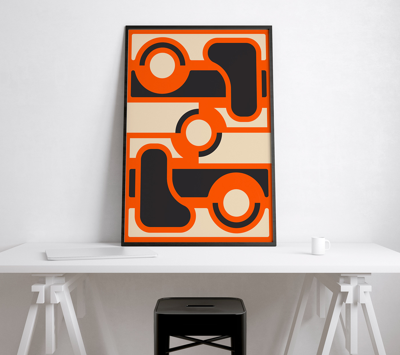 abstract artwork bauhaus design Digital Art  geometric logo poster Poster Design print