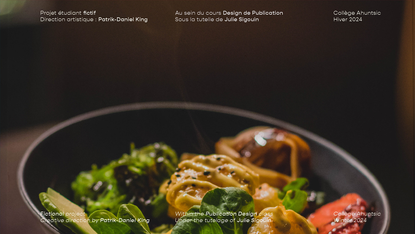 livre magazine editorial Layout Design Food 