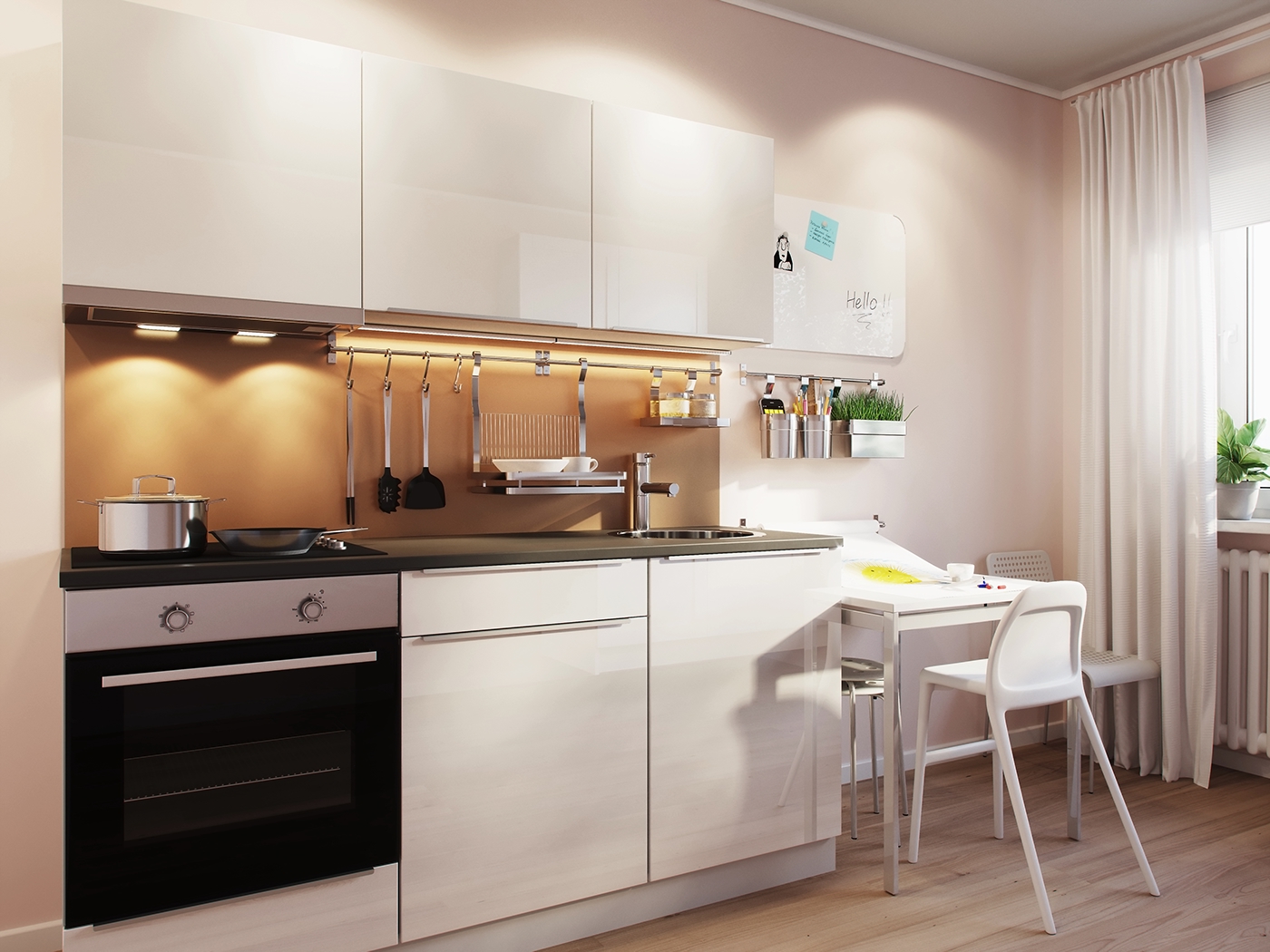 3dmax visualization kitchen ikea CoronaRender  adobephotoshop Render millet visualizationofkitchen