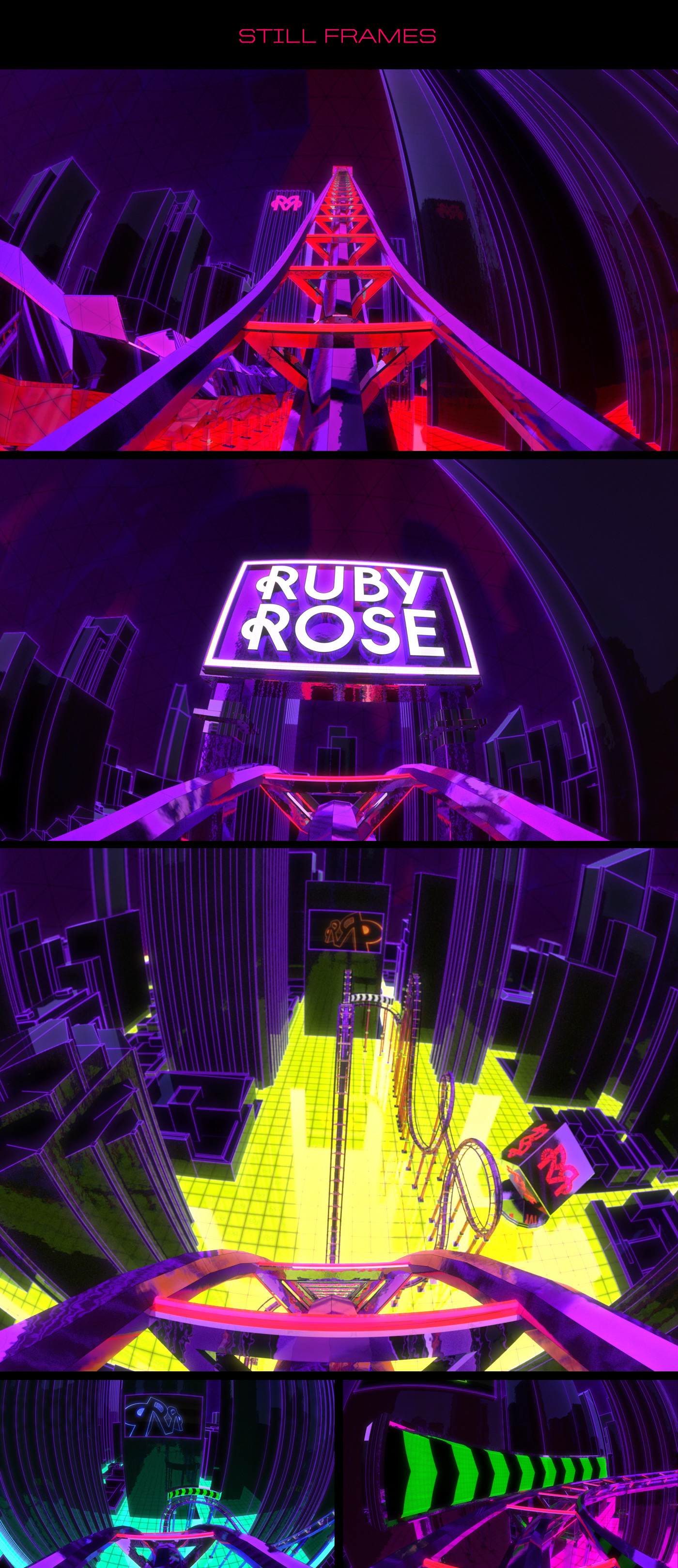 edm Ruby Rose arnold music visuals roller coaster