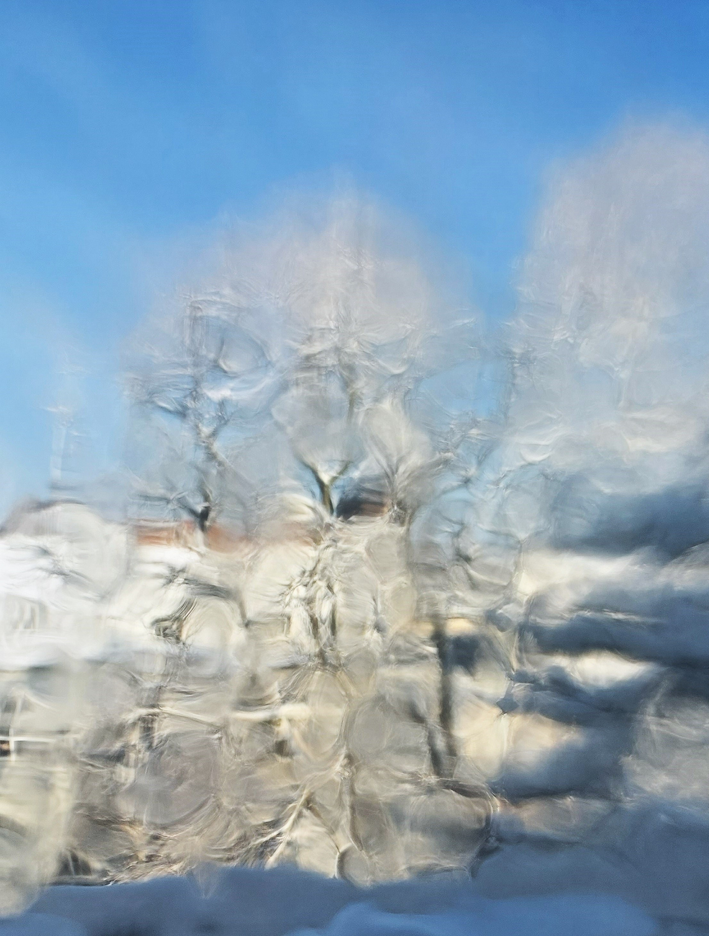 abstract artwork art photography art photo blue experimental glass winter snow fantasy art