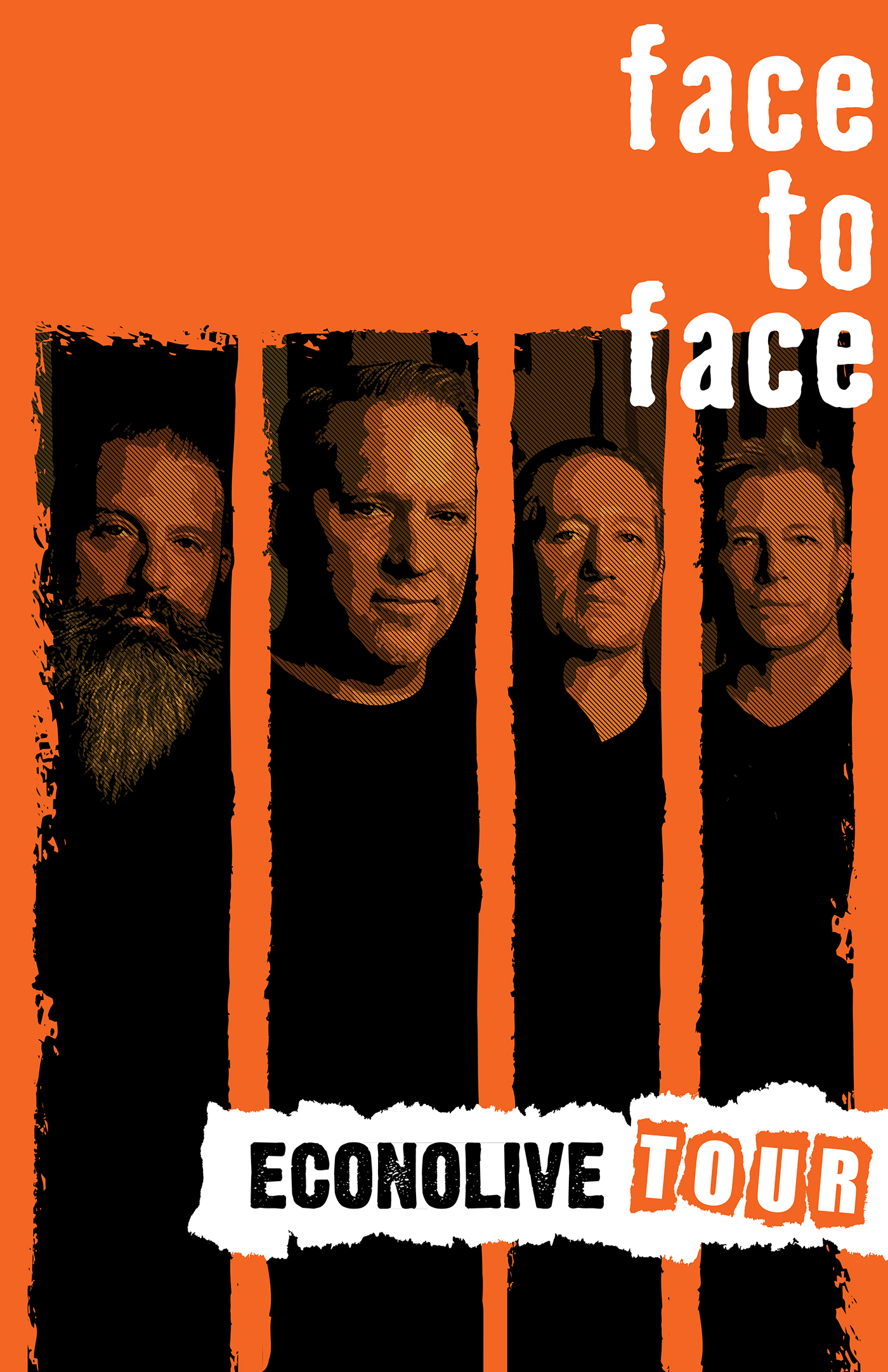 face to face Creative allies econolive tour concert poster