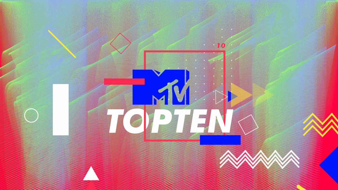 KillBoring mtv show Show vietnam Topten tv branding Music Chart memphis style Mtv OBB