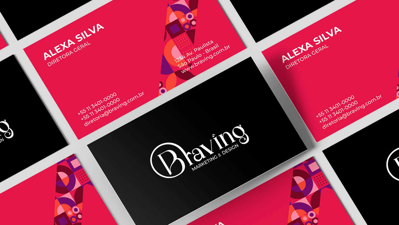 applying the brand to a business card