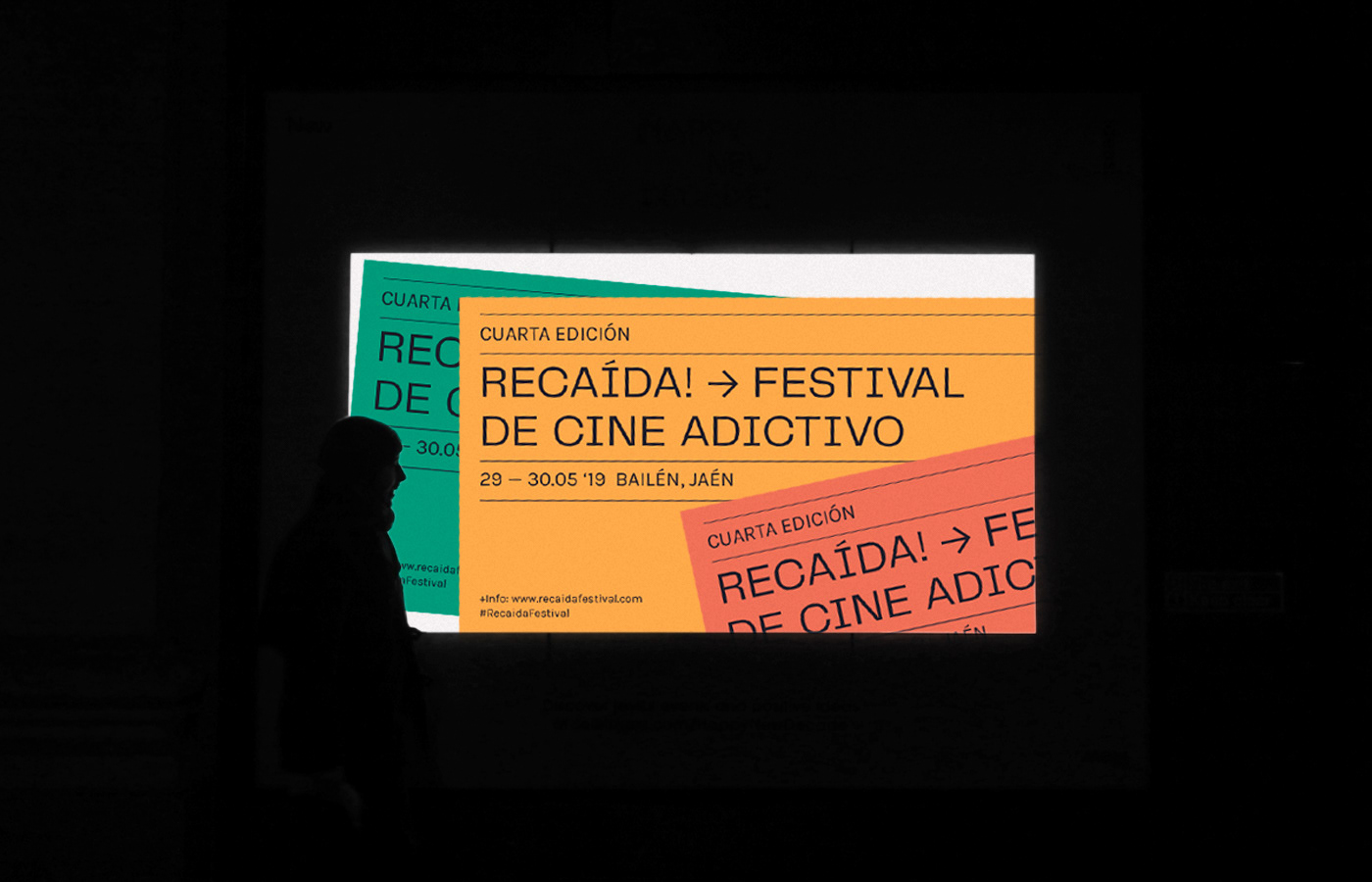 cartel cine colour editorial Event festival Film   film festival flyers poster