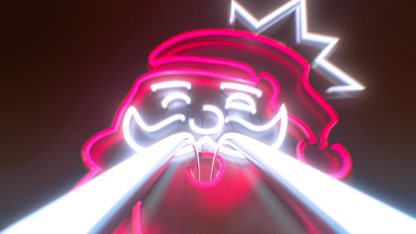 3D 3d animation animation  Calvin Klein Christmas cinema 4d motion graphics  neon redshift xmas