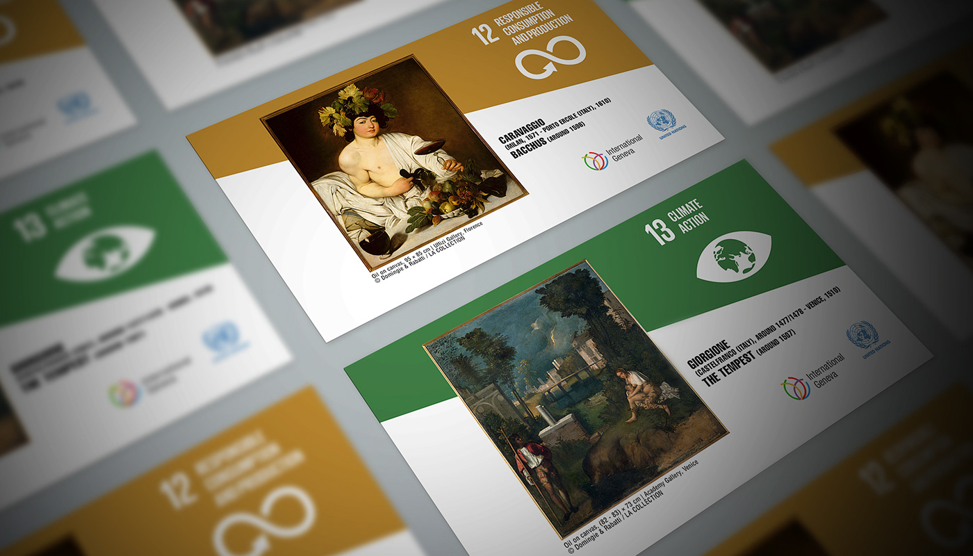 art development goals graphic design  SDG social media Sustainable