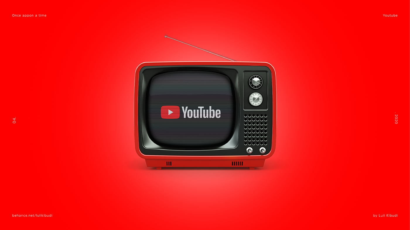 Advertising  app design facebook google Netflix Retro spotify vintage youtube