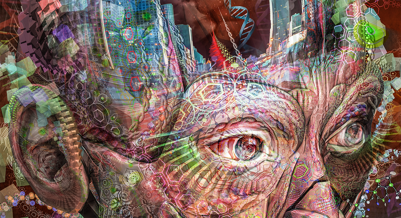 Digital Art  visionary art psychedelic art psychedelic visionary vision dream Magic   meditation inerself