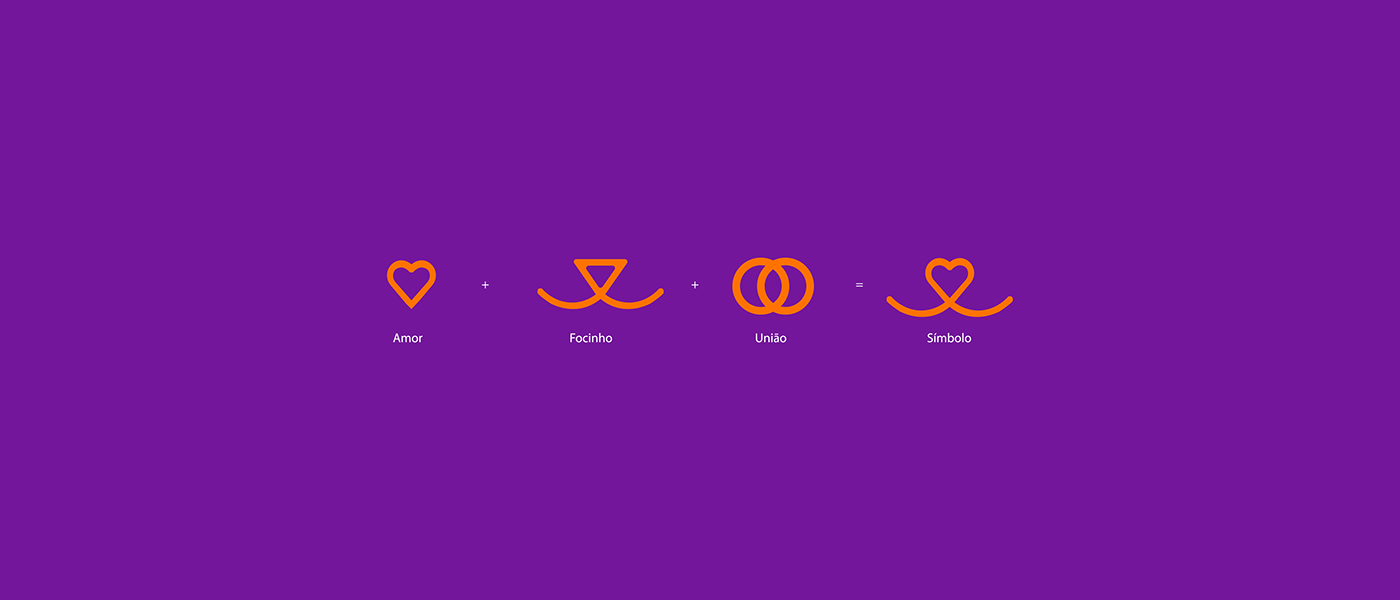 animals brand identity design dog logo marca orange petshop purple visual identity