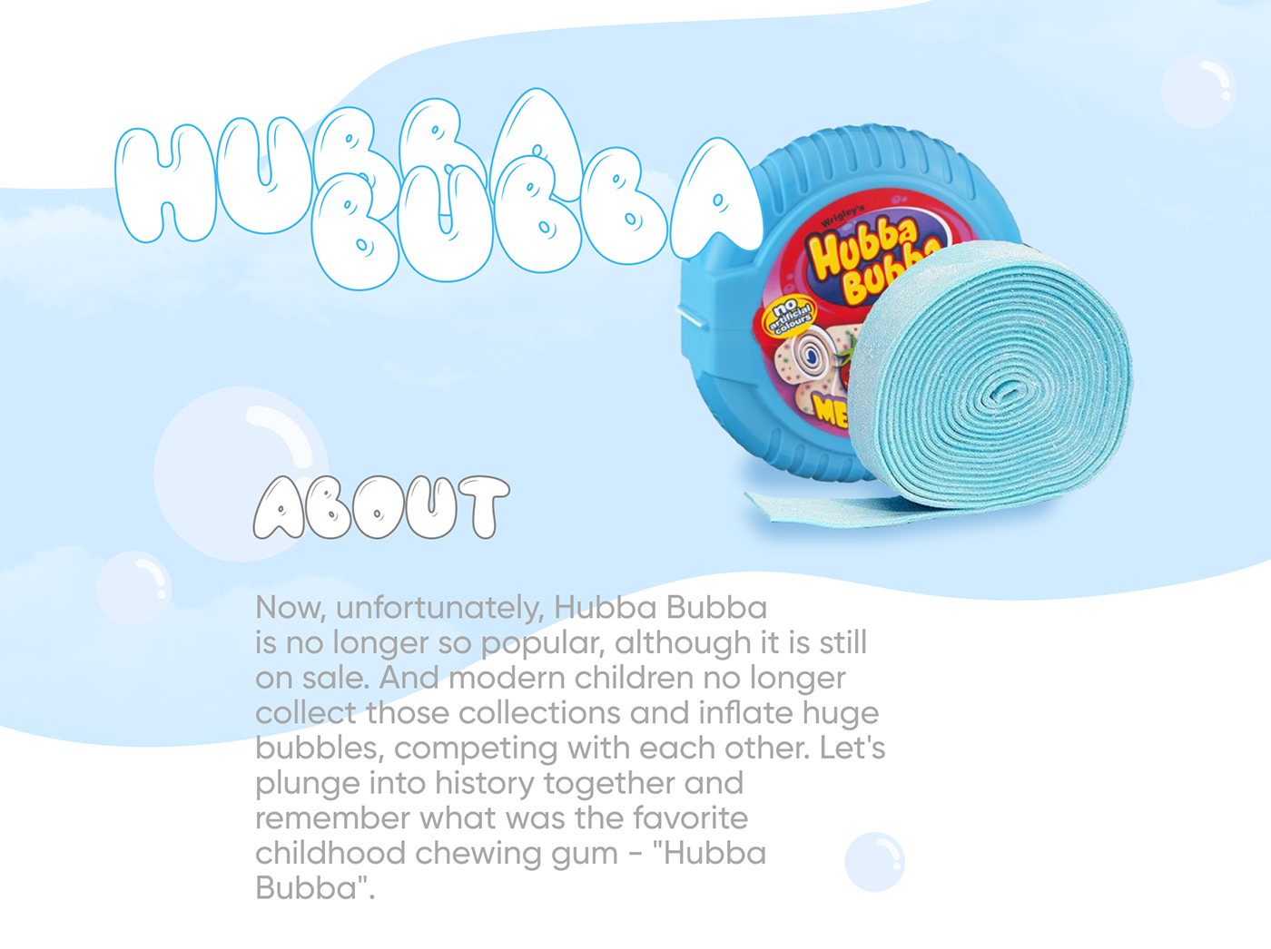 bubblegum creative project design Hubba Bubba landing landing page ux/ui Web Design  Website