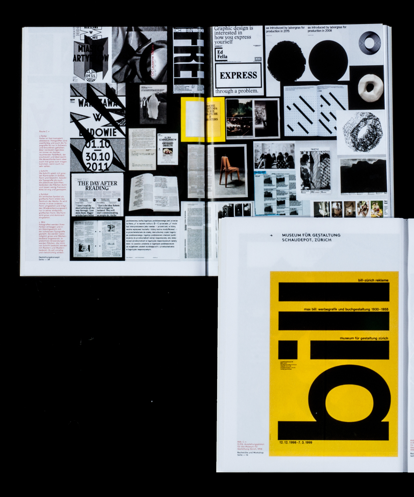 berner design foundation Switzerland bern book Layout typography   documentation research