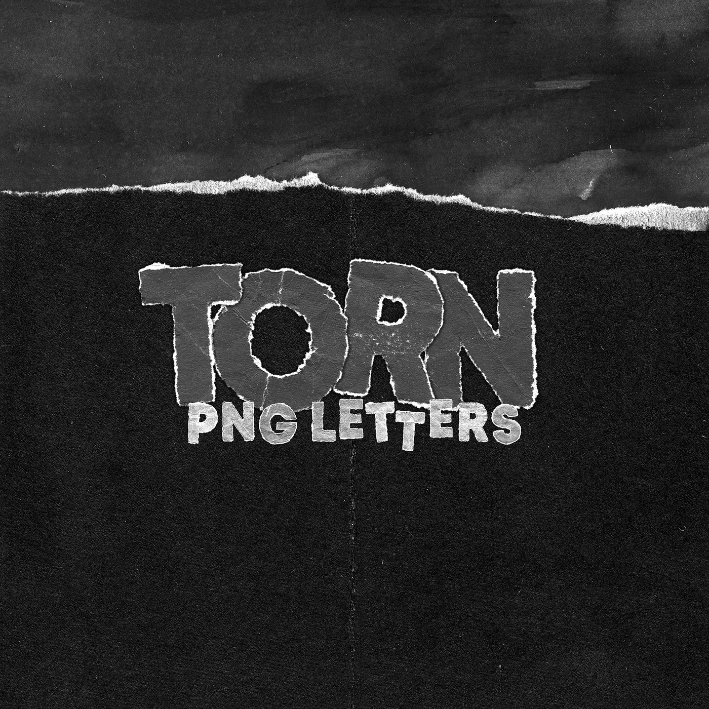 font handmade font letters PNG Font png letters retro font torn font torn paper ransom Halloween