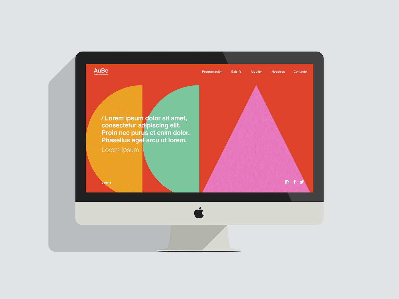 brand argentina palette music flyer brochure Webdesign
