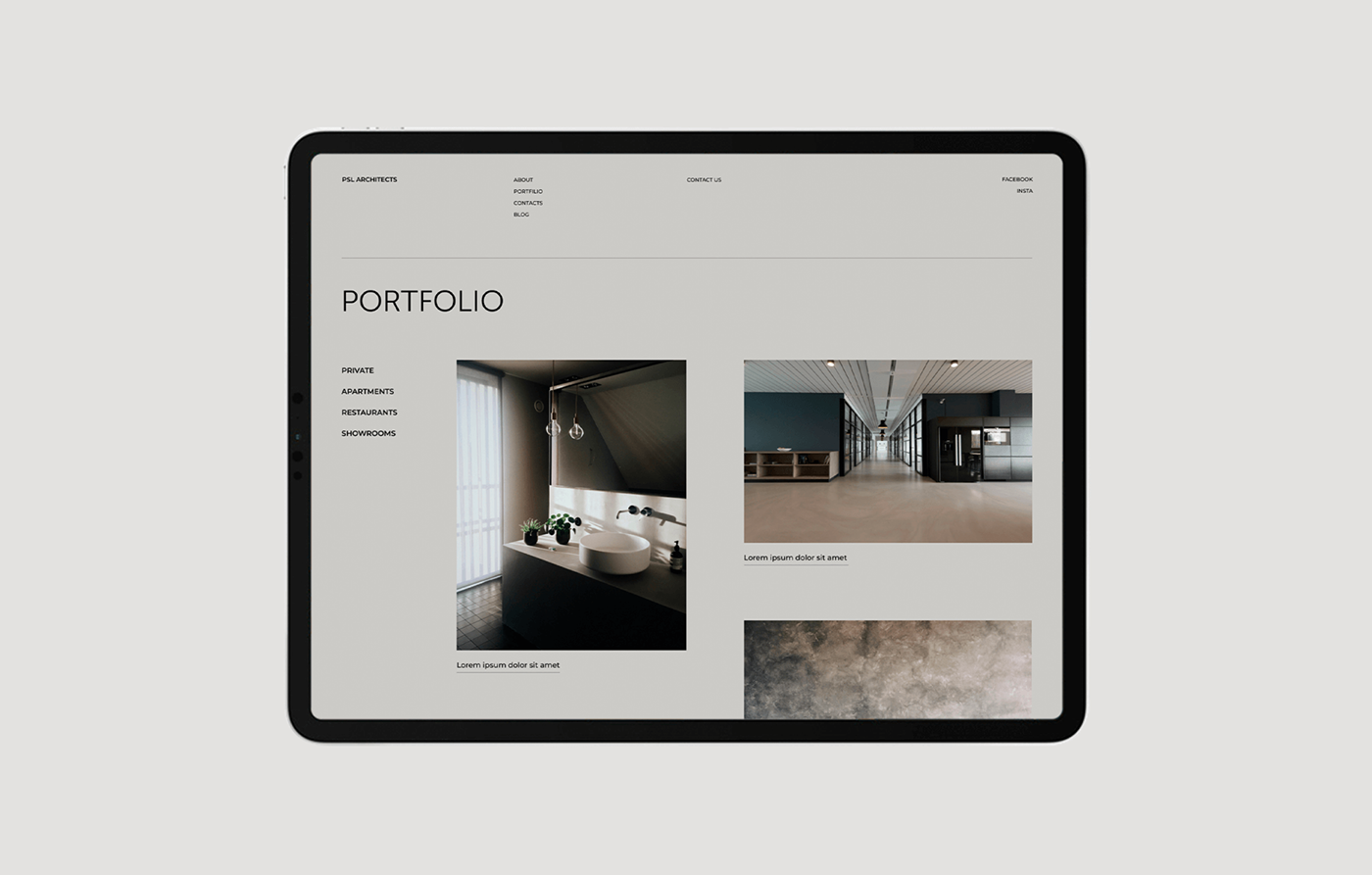 agency architecture Interior minimal studio UI ux Web Design  portfolio