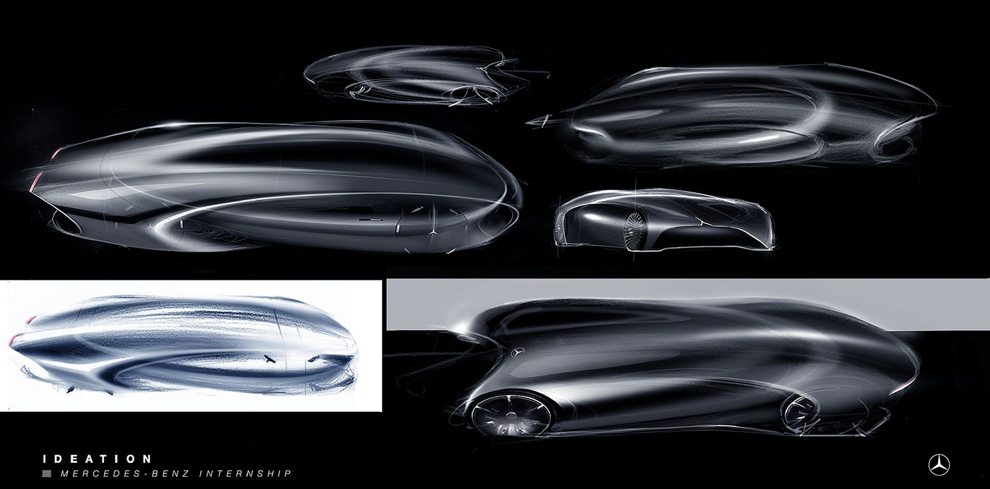 3D Automotive design car concept design internship Render