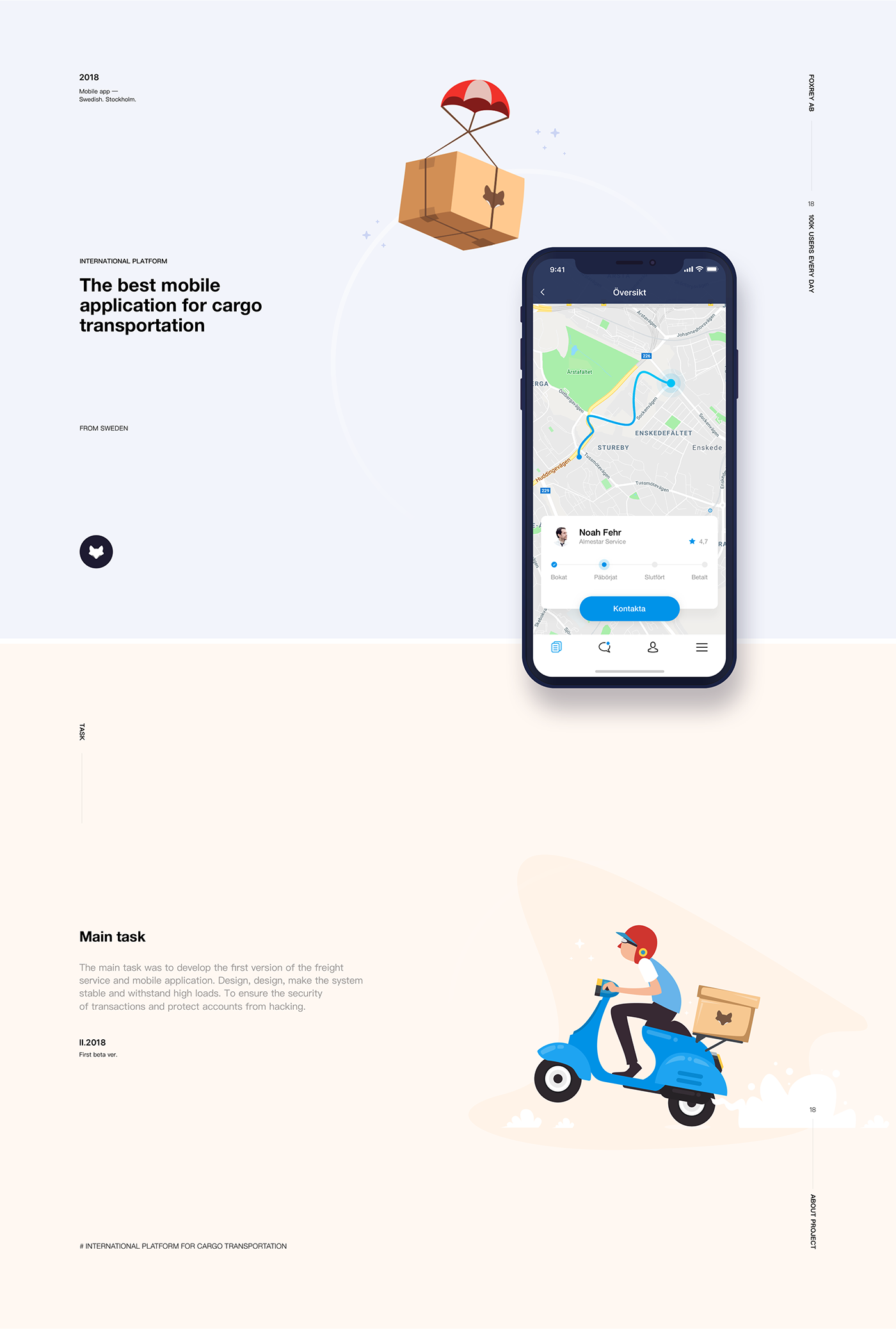 app mobile illustrations service foxrey delivery