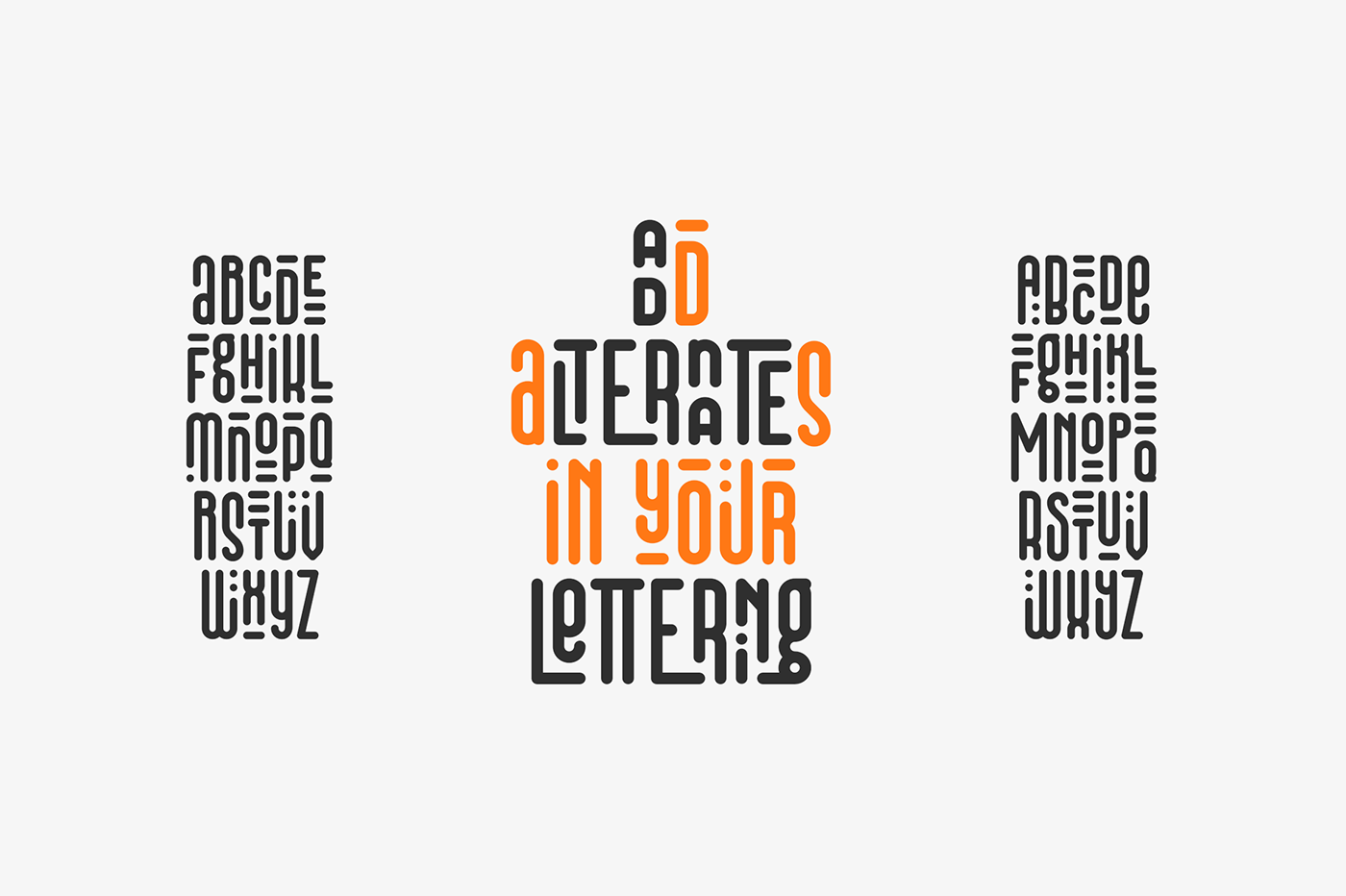 free font font duo Display Script modern freebie download ligature logo font